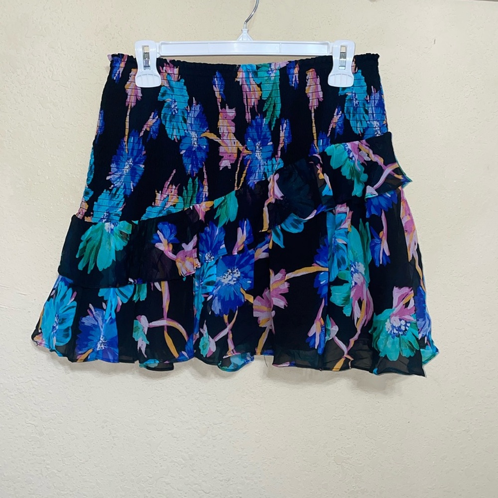 Milly Ginny Floating Cosmos print skirt